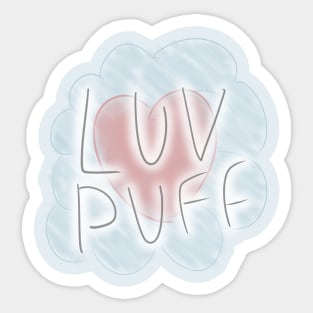 Luv Puff Sticker